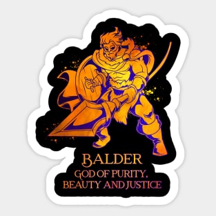 Viking God Balder Sticker